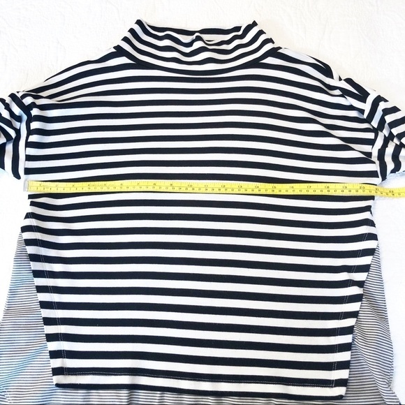 Loft Mixed Media Knit Black/White Top - Small - Picture 7 of 11